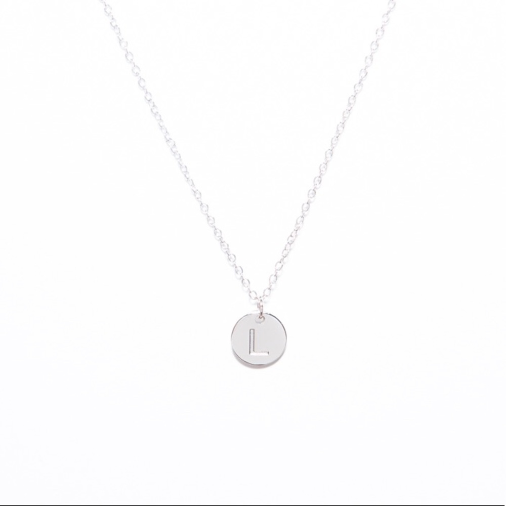 Initial "L" sterling silver Necklace